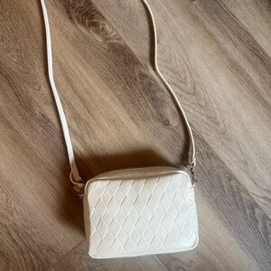 Clare V. Midi Sac - Leather Diamond Cream